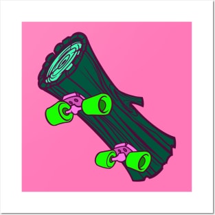 Log Skateboard Posters and Art